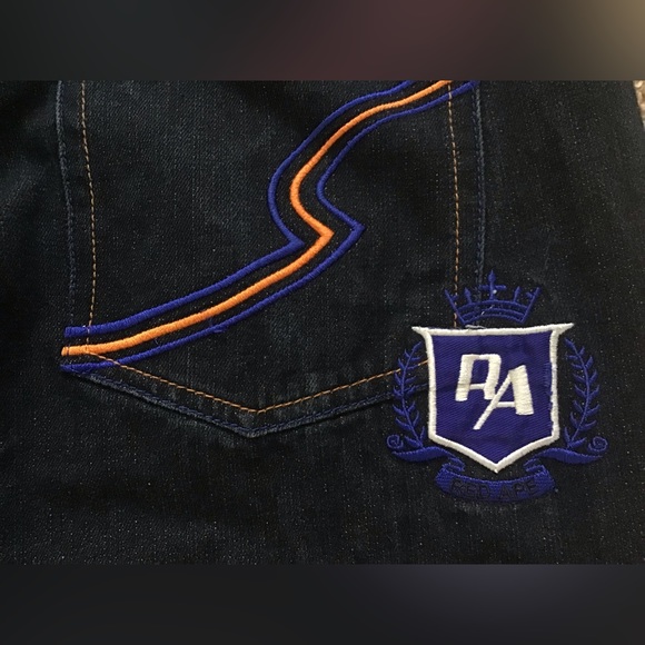 Red Ape Jeans Mens 38X33 Loose Fit Hip Hop Skater Grunge Blue Denim - Picture 13 of 13